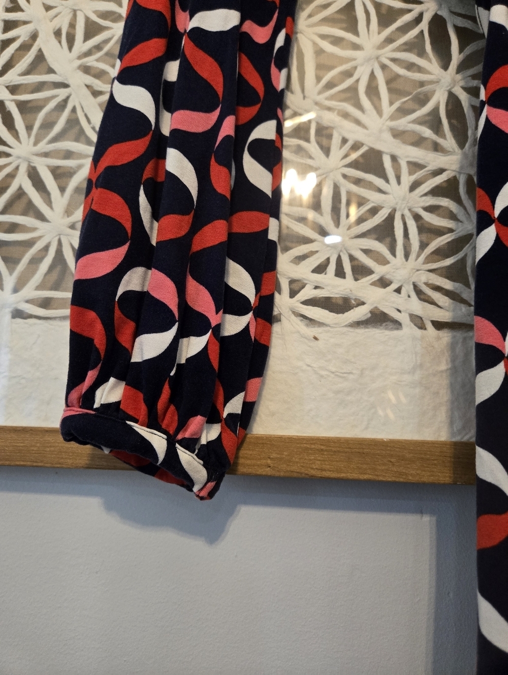 Boden Elodi Midi Wrap Dress Geometric Print Size 8R - Picture 9 of 9